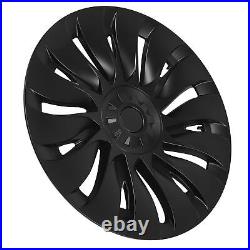 (Matte Black)4Pcs Hubcap Wheel Covers 19Inch Protector Model Y Wheel Rim