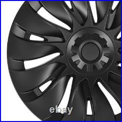Matte Black 4Pcs Hubcap Wheel Covers High Protection Anti Scratch 19 Inch