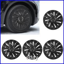 Matte Black 4Pcs Hubcap Wheel Covers High Protection Anti Scratch 19 Inch