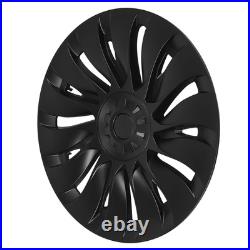Matte Black 4Pcs Hubcap Wheel Covers High Protection Anti Scratch 19 Inch