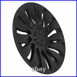 Matte Black 4Pcs Hubcap Wheel Covers High Protection Anti Scratch 19 Inch