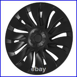 Matte Black 4Pcs Hubcap Wheel Covers High Protection Anti Scratch 19 Inch