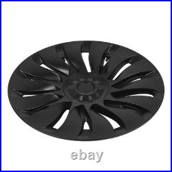 Matte Black 4Pcs Hubcap Wheel Covers High Protection Anti Scratch 19 Inch
