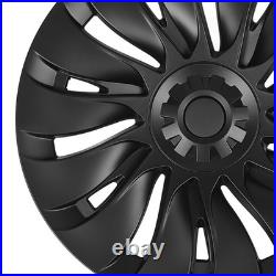 (Matte Black)4Pcs Model Y 2020 To 2023 Hubcap Wheel Covers 19 Inch Stylish°