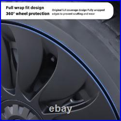 (Matte Black)4Pcs Model Y 2020 To 2023 Hubcap Wheel Covers 19 Inch Stylish°