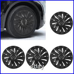 (Matte Black)4Pcs Model Y 2020 To 2023 Hubcap Wheel Covers 19 Inch Stylish°