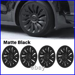 (Matte Black)4Pcs Model Y 2020 To 2023 Hubcap Wheel Covers 19 Inch Stylish°