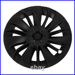 Matte Black 4pcs 19 Inch Hubcap Asymmetrical Wheel Hub Cover For Model Y 2020-2