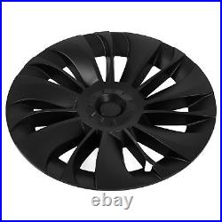 Matte Black 4pcs 19 Inch Hubcap Symmetrical Wheel Hub Cover For Model Y