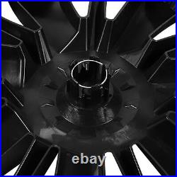 Matte Black 4pcs 19 Inch Hubcap Symmetrical Wheel Hub Cover For Model Y