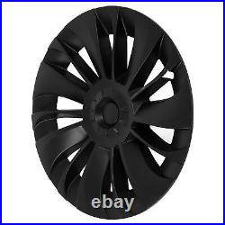 Matte Black 4pcs 19 Inch Hubcap Symmetrical Wheel Hub Cover For Model Y