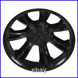 (Matte Black)Car Hub Caps Exquisite 4PCS Wheel Cover Hubcaps Waterproof For