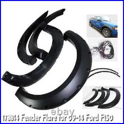 Matte Black Fender Flare Wheel Guard Pocket Style for 09-14 Ford F150