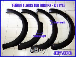 Matte Black Fender Flares Wheel Arch For Ford Ranger Px Xlt XL T6 2012 2013 2014