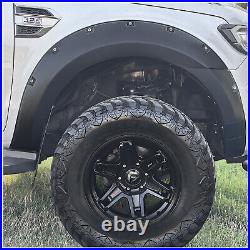 Matte Black For Ford Ranger Wildtrak 2019+ Wheel Arches Extensions Fender Kit