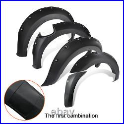 Matte Black For Ford Ranger Wildtrak 2019+ Wheel Arches Extensions Fender Kit