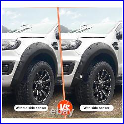 Matte Black For Ford Ranger Wildtrak 2019+ Wheel Arches Extensions Fender Kit