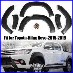 Matte Black For Toyota Hilux Revo 15-19 Wide Wheel Arches Fender Flares Body Set