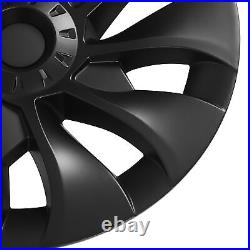 (Matte Black)Full Wheel Hub Rim Cover High Hardness Scratch Resistant Wheel Hub