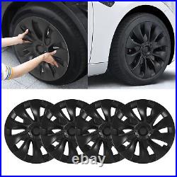 (Matte Black)Full Wheel Hub Rim Cover High Hardness Scratch Resistant Wheel Hub