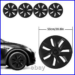 (Matte Black)High Performance Durable 19 Inch Hubcap Wheel Covers ForModel Y