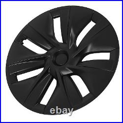 (Matte Black)Hubcap Wheel Covers 4pc Long Lasting High Protection Rim Cover For