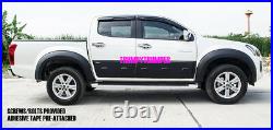 Matte Black Smooth Fender Flares Wheel Arches For Isuzu D-max Ute 2017-2019