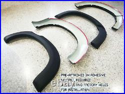 Matte Black Smooth Fender Flares Wheel Arches For Isuzu D-max Ute 2017-2019