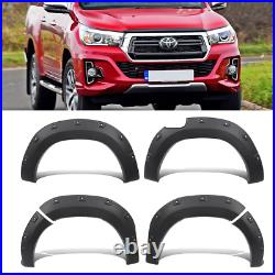 Matte Black Wheel Arches Fender Flares Body Kit for Toyota Hilux Rocco 2018-2020