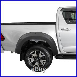 Matte Black Wheel Arches Fender Flares Body Kit for Toyota Hilux Rocco 2018-2020