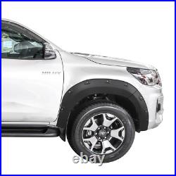 Matte Black Wheel Arches Fender Flares Body Kit for Toyota Hilux Rocco 2018-2020
