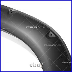 Matte Black Wheel Arches Fender Flares Wide Body Kit For Toyota Hilux Mk9 2021+