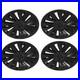 (Matte Black)Wheel Hub Cap Accurate Opening Weatherproof Scratch Protection Rim