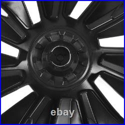 (Matte Black)Wheel Hub Cap Accurate Opening Weatherproof Scratch Protection Rim