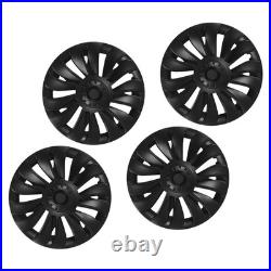 (Matte Black)Wheel Hub Cap Accurate Opening Weatherproof Scratch Protection Rim