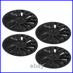 (Matte Black)Wheel Hub Cap Accurate Opening Weatherproof Scratch Protection Rim