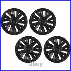 (Matte Black)Wheel Hub Cap Accurate Opening Weatherproof Scratch Protection Rim