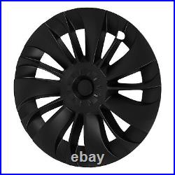 (Matte Black) Wheels Rim Covers 4pcs 19 Inch Hubcap Symmetrical Design