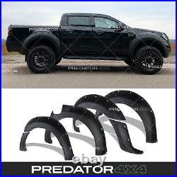 Matte Black Wide Body Wheel Arch Fender Flares For Ford Ranger T6 Raptor 12-15