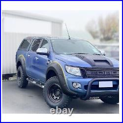 Matte Black Wide Wheel Arch Extensions Fender Flares Kit for Ford Ranger 2012-15