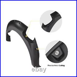Matte Black Wide Wheel Arch Extensions Fender Flares Kit for Ford Ranger 2012-15