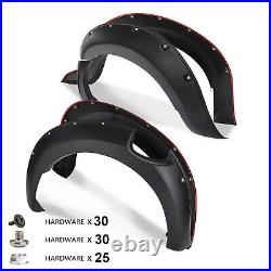 Matte Black Wide Wheel Arch Extensions Fender Flares Kit for Ford Ranger 2012-15