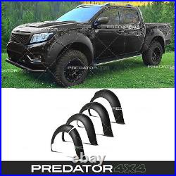 Matte Black Wide Wheel Arches Fender Flare Kit For Nissan Navara D23 Np300 15-20