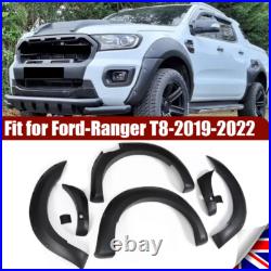 Matte Black Wide Wheel Arches Fender Flares Body Kit For Ford Ranger T8 2019-22