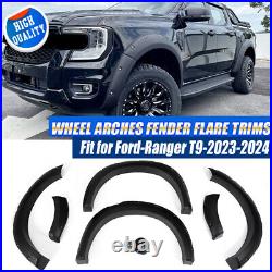 Matte Black Wide Wheel Arches Fender Flares Body Kit For Ford Ranger T9 2023-24