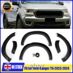 Matte Black Wide Wheel Arches Fender Flares Body Kit For Ford Ranger T9 2023-24