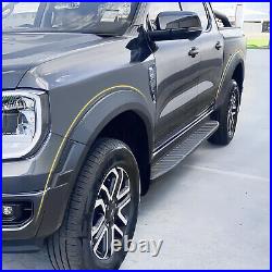 Matte Black Wide Wheel Arches Fender Flares Kit For Ford Ranger 2023+ Double Cab