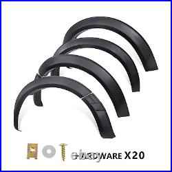 Matte Black Wide Wheel Arches Fender Flares Kit For Ford Ranger 2023+ Double Cab