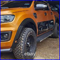Matte Black Wide Wheel Arches Sensor Holes for Ford Ranger 2019-2022 Accessories
