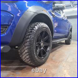 Matte Black XO Type-R Wheel Arch Kit Fender Flares Ford Ranger T6 2016-2019 PX2